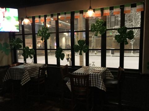 Snowy saint patrick s day at m